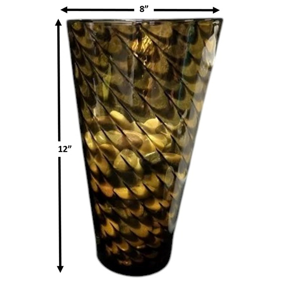 RARE Crate & Barrel Sahara Vase 12" Tall x 8" STUNNING‎ Discontinued THAILAND - Picture 4 of 6